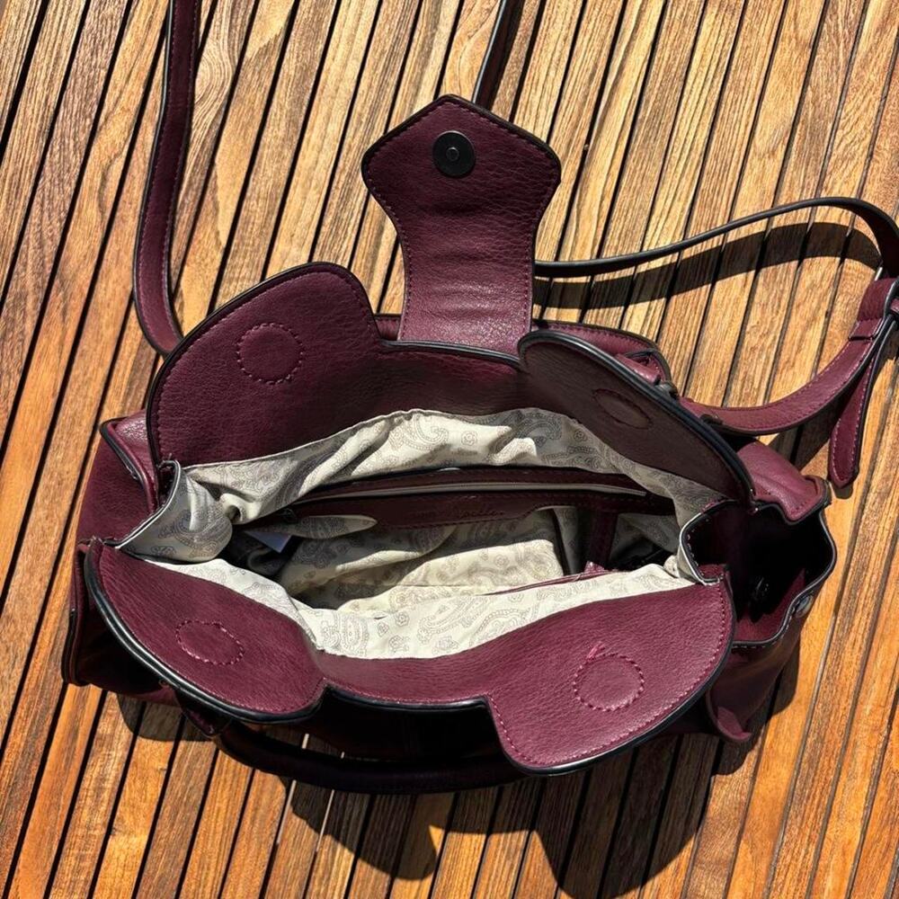 Simply noelle burgundy leather handbag - Picture 6 of 7